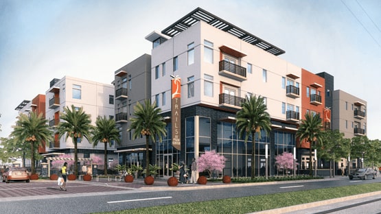 Multi-Family Building Rendering